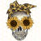 Skull with Sunflowers PNG  Skeleton png  Sunflower Png  Sublimation Design  Digital Design Download  Skull With Flowers png  Graphic - 1.jpg