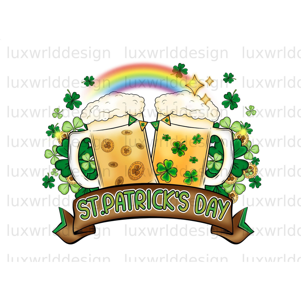 St Patrick's Day PNG St Patricks Beer png St Patricks png Sublimation Design Lucky Shamrock png Digital Download Lucky Png - 1.jpg
