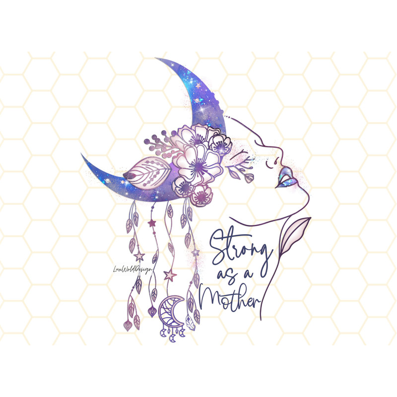Strong As A Mother PNG Mama png Mom png Mother's Day png Mom Life Mama Strong png Sublimation Design Digital Design Download - 1.jpg
