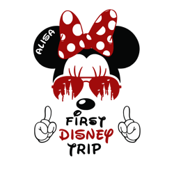 mickey minnie first disney trip svg, first disney trip svg