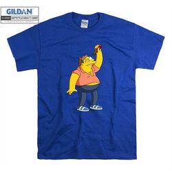 the simpsons barney gumble t shirt art cartoon t-shirt tshirt s-m-l-xl-xxl-3xl-4xl-5xl oversized men women unisex 5061