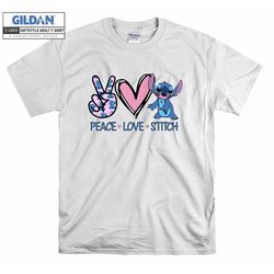 lilo & stitch peace love stitch funny gift t shirt hoodie hoody t-shirt tshirt s-m-l-xl-xxl-3xl-4xl-5xl oversized men wo