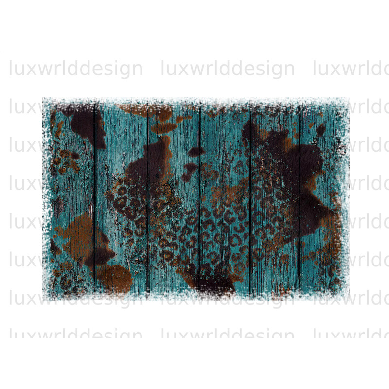 Turquoise Cowhide Black Brown Background PNG Western Background png Sublimation Design Digital Design Download Western png - 1.jpg