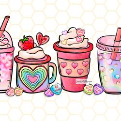 Valentines Day Coffee Drinks PNG  Valentines day p