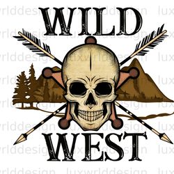 wild west skull png  western png  western design