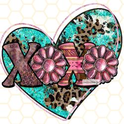 xoxo heart png western valentine png western png