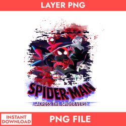 across the spider verse png, spider man png, superhero png, avengers png, sm13062302
