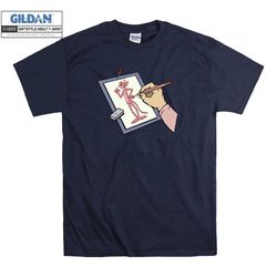 the pink panther t shirt print art cartoon t-shirt tshirt s-m-l-xl-xxl-3xl-4xl-5xl oversized men women unisex 4719