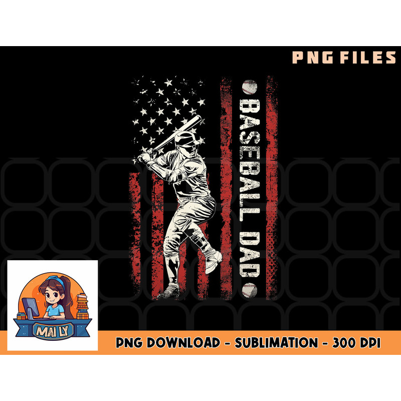 Mens Baseball Dad Flag Gifts Dad Men Baseball Fathers Day png, digital download copy.jpg