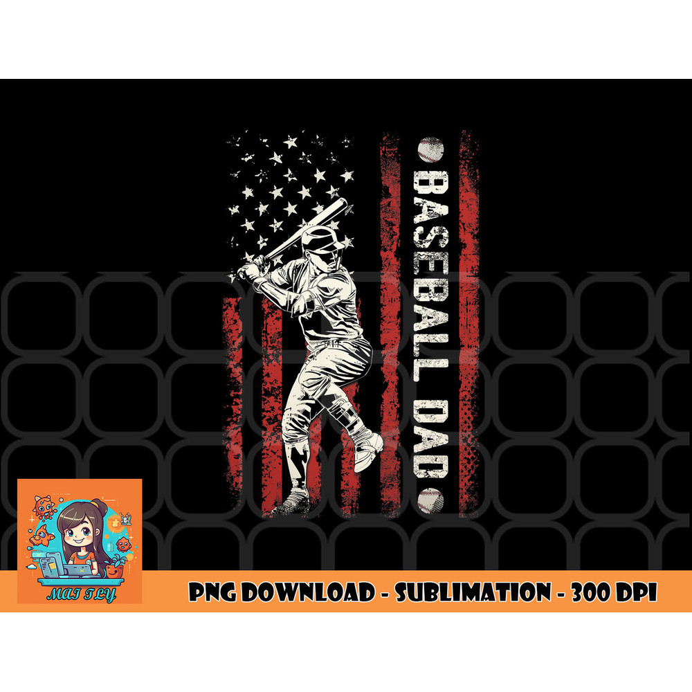 Mens Baseball Dad Flag Gifts Dad Men Baseball Fathers Day png, digital download copy.jpg