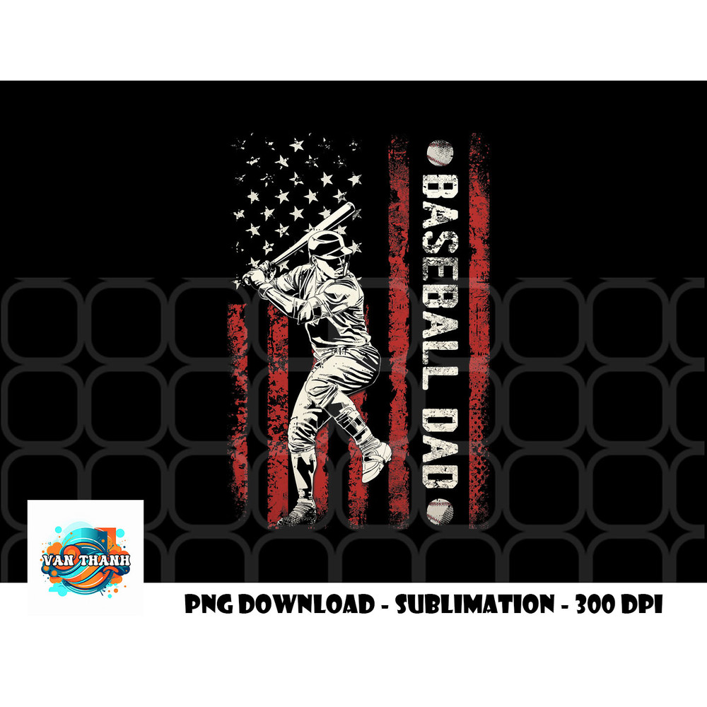 Mens Baseball Dad Flag Gifts Dad Men Baseball Fathers Day png, digital download copy.jpg