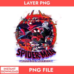 across the spider verse png, spider man png, superhero png, avengers png, sm13062303