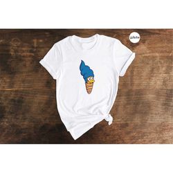 the simpson marge simpson ice cream shirt, summer simpsons t-shirt, funny simpson cartoon tee, disneyland vacation shirt