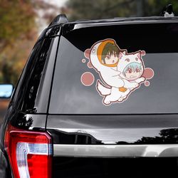 gintama sticker, gintama decal, anime sticker, anime sticker for car, anime car decal, anime decal