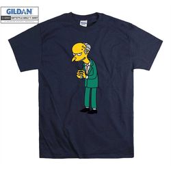 the simpsons montgomery burns sly t shirt art cartoon t-shirt tshirt s-m-l-xl-xxl-3xl-4xl-5xl oversized men women unisex