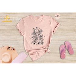 gecko with flowers shirt, crested gecko t-shirt, gecko mom tee, gecko lover gift, animal lover tee, gecko mom gift