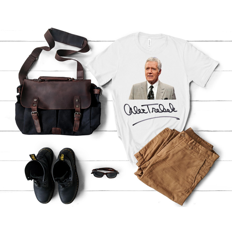 Alex Trebek Shirt,Alex Trebek Tshirt,Norm Macdonald Rip Shirt,Game Shows Tshirt,alex trebek job history T-Shirt.png