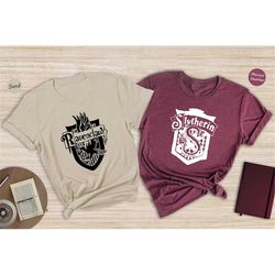 Wizard School House T-Shirt, Hogwarts Houses Tee, Wizarding World Tee, Bookish Shirt, Potterhead Gift, Harry Potter Hous