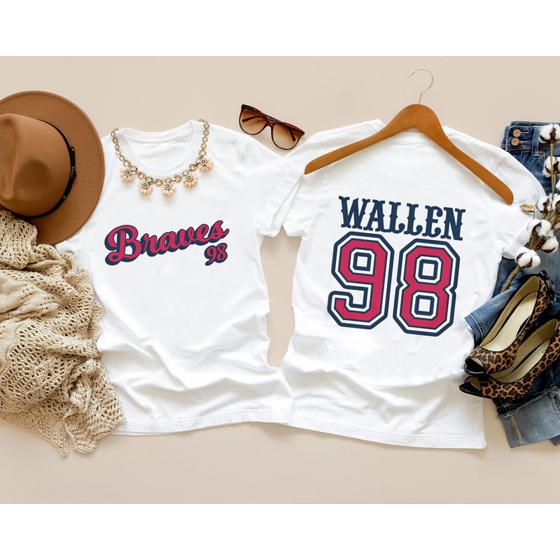 98 Braves Both Sides shirt, One Thing at a Time shirt, Morgan Wallen shirt, country music, Nashville, western cowgirl cowboy, fans gift - 3.jpg