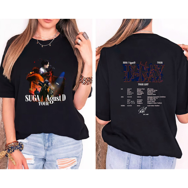 Agust D T-shirt, SUGA D Day Album Shirt, Agust D World Tour Shirt, Suga On Tour 2023 Shirt, Agust D Tee, Min Yoongi Shirt, Gift for Army - 1.jpg
