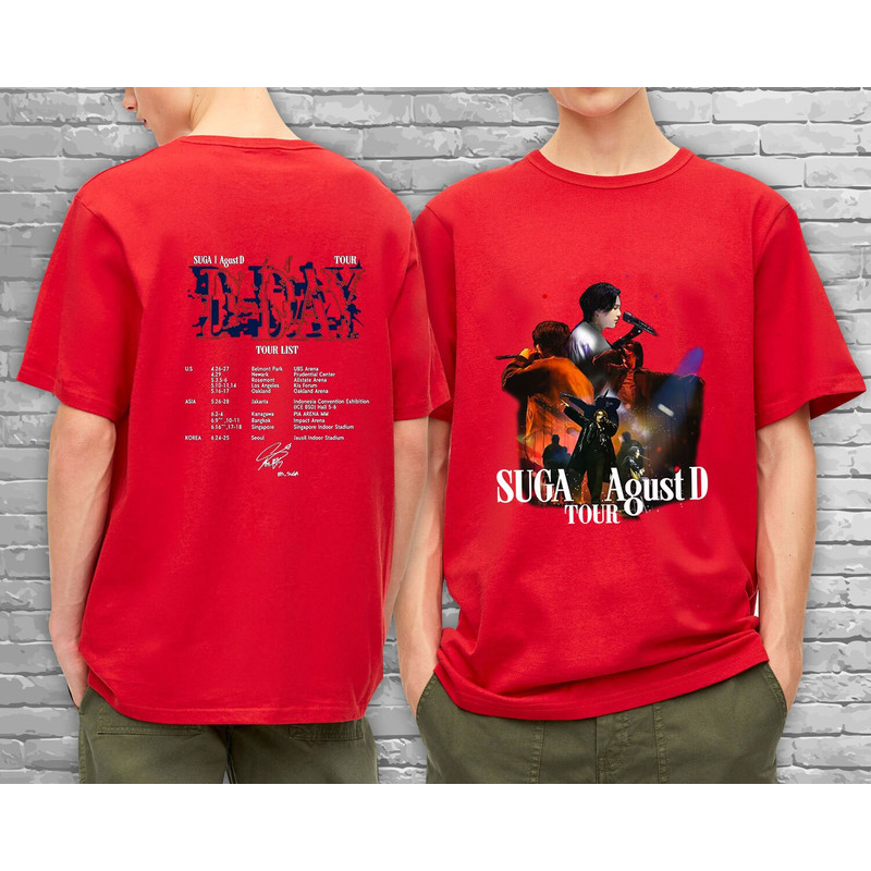 Agust D T-shirt, SUGA D Day Album Shirt, Agust D World Tour Shirt, Suga On Tour 2023 Shirt, Agust D Tee, Min Yoongi Shirt, Gift for Army - 4.jpg