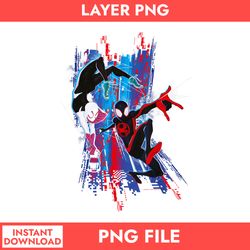 across the spider verse png, spider man png, superhero png, avengers png, marvel's spider man png, sm13062325