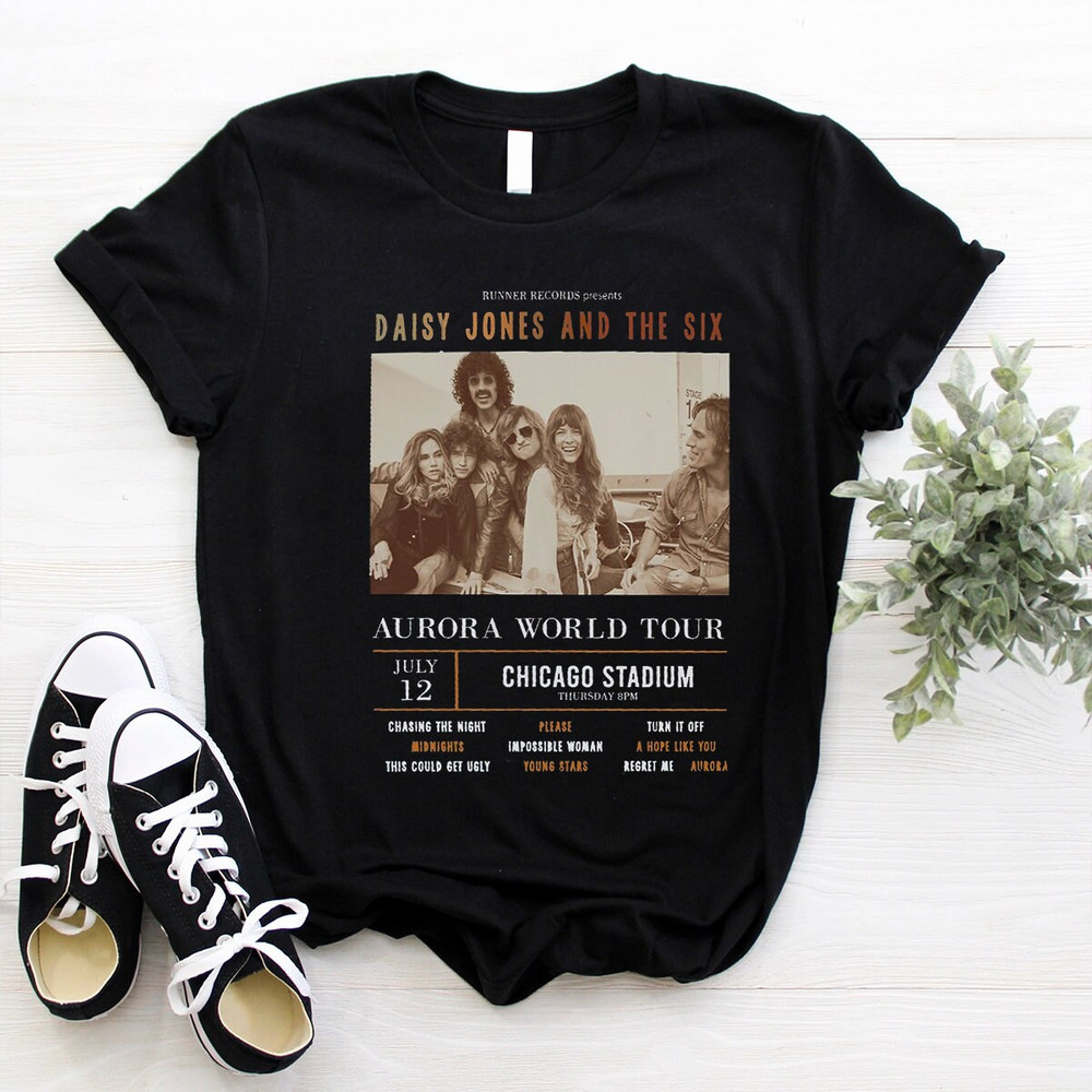 Aurora World Tour Shirt, Daisy Jones And The Six Band Concert Shirt, Daisy Jones, Aurora Album Merch, Aurora World tour, Billy Dunne Camila - 1.jpg