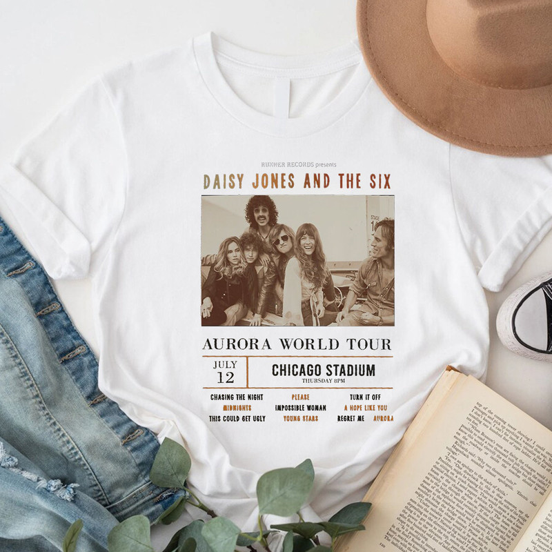 Aurora World Tour Shirt, Daisy Jones And The Six Band Concert Shirt, Daisy Jones, Aurora Album Merch, Aurora World tour, Billy Dunne Camila - 2.jpg