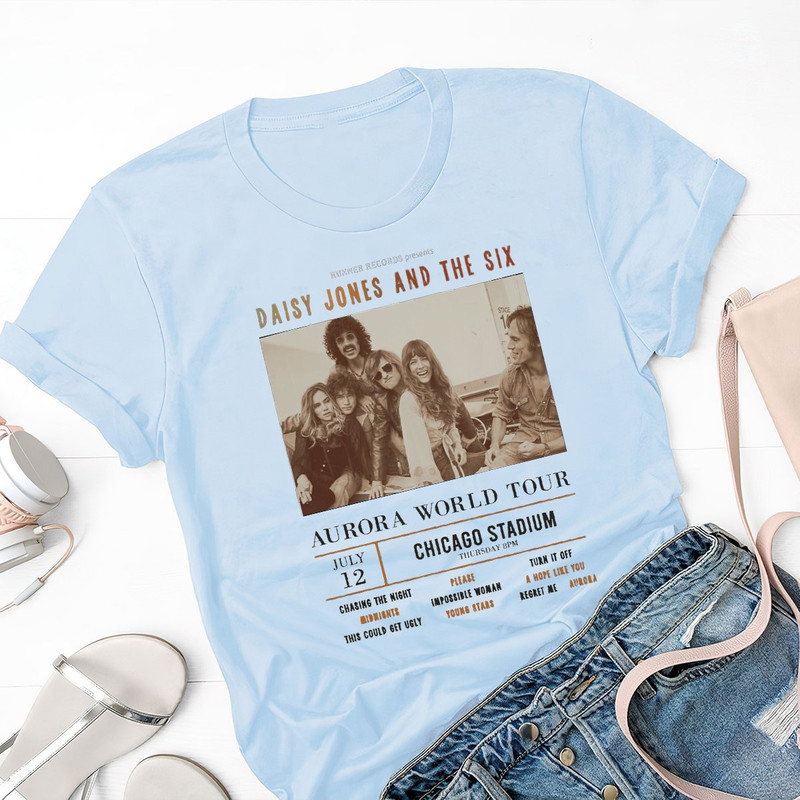 Aurora World Tour Shirt, Daisy Jones And The Six Band Concert Shirt, Daisy Jones, Aurora Album Merch, Aurora World tour, Billy Dunne Camila - 3.jpg