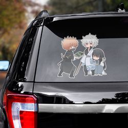 anime sticker for car, gintama sticker, gintama decal, anime sticker, anime car decal, anime decal