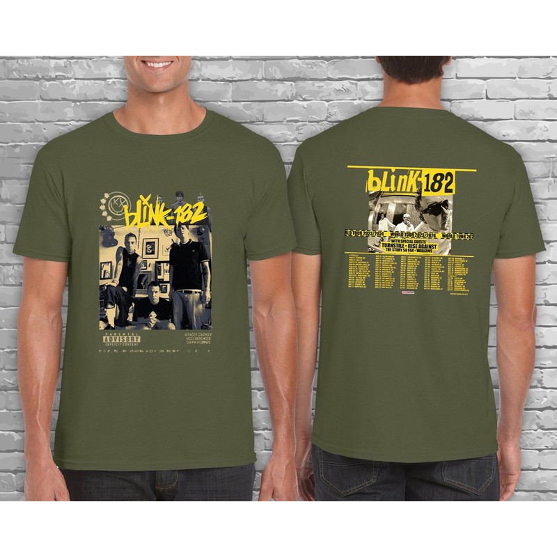 Blink 182 Shirt, 182 The World Tour 2023 2024 Shirt, Blink 182 Tour Merch, Blink 182 Rock and Roll Concert Tshirt, Blink 182 Rock Shirt - 2.jpg