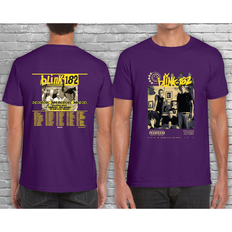 Blink 182 Shirt, 182 The World Tour 2023 2024 Shirt, Blink 182 Tour Merch, Blink 182 Rock and Roll Concert Tshirt, Blink 182 Rock Shirt - 3.jpg