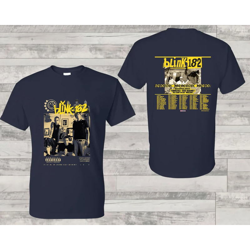 Blink 182 Shirt, 182 The World Tour 2023 2024 Shirt, Blink 182 Tour Merch, Blink 182 Rock and Roll Concert Tshirt, Blink 182 Rock Shirt - 4.jpg