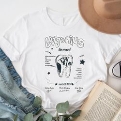 boygenius tooth t-shirt, the record merch t-shirt ro