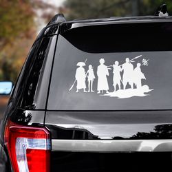 anime sticker for car, gintama sticker, anime sticker, anime car decal, anime decal, gintama decal