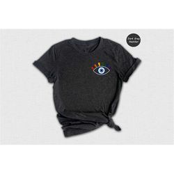 evil eye pride t-shirt, lgbtq evil eye shirt, equality and pride t-shirt, love is love tee, support lgbtq gift