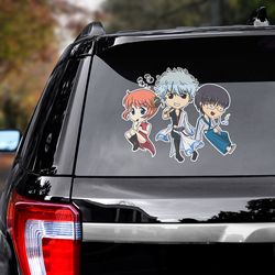 anime sticker for car, gintama sticker, gintama decal, anime sticker, anime decal, anime car decal