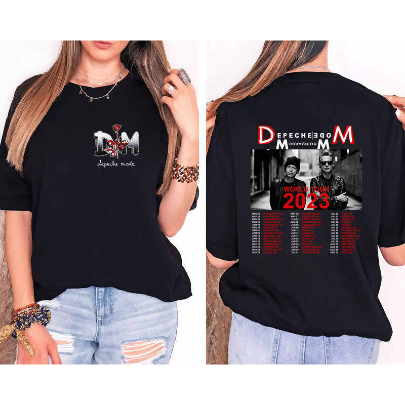 Depeche Mode World Tour 2023 Tshirt,Memento Mori World Tour Depeche Mode T-Shirt,Fan Gift Merch 2023,Music Lover Shirt,2023 Music Tour Shirt - 1.jpg