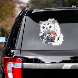anime car decal, gintama sticker, gintama decal, anime sticker, anime sticker for car, anime decal