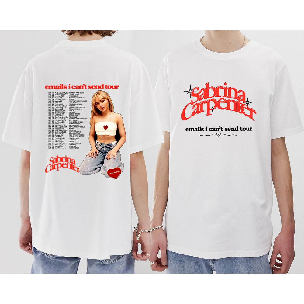 Emails I Can't Send Tour 2023 T-Shirt, Sabrina Carpenter Tshirt, Sabrina Carpenter Concert Shirt, Sabrina Carpenter Tour Merch, Sabrina Fans - 1.jpg
