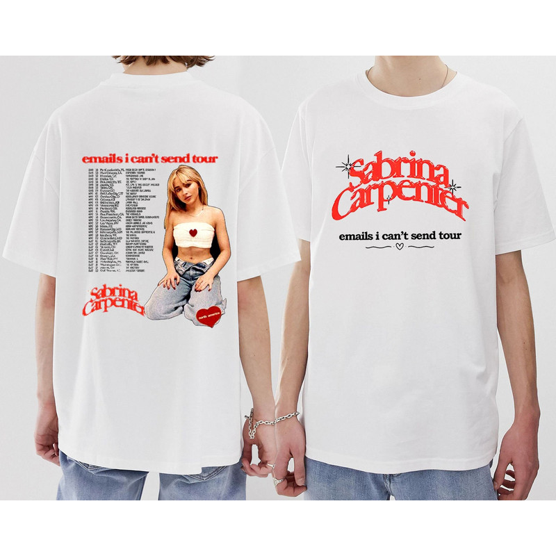 Emails I Can't Send Tour 2023 T-Shirt, Sabrina Carpenter Tshirt, Sabrina Carpenter Concert Shirt, Sabrina Carpenter Tour Merch, Sabrina Fans - 1.jpg