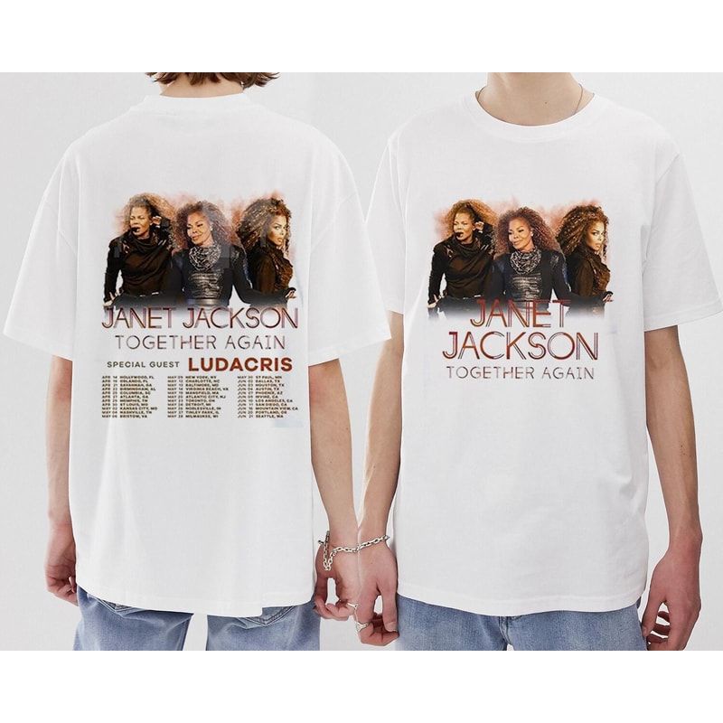 J@net Jckson Together Again Tour 2023 Shirt, Janet Jackson Shirt Fan Gifts, Janet Jackson 2023 Tour Shirt, Janet Jackson Vintage Shirt - 2.jpg