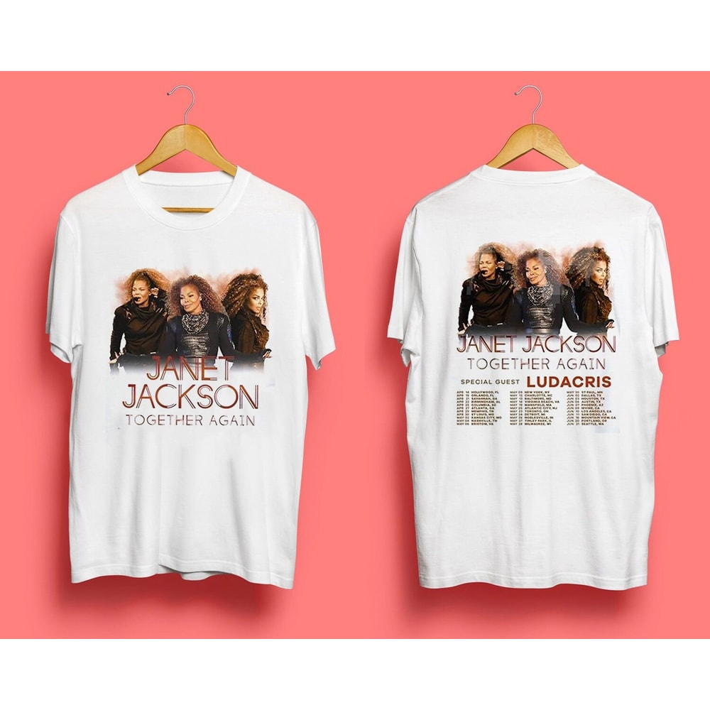J@net Jckson Together Again Tour 2023 Shirt, Janet Jackson Shirt Fan Gifts, Janet Jackson 2023 Tour Shirt, Janet Jackson Vintage Shirt - 3.jpg