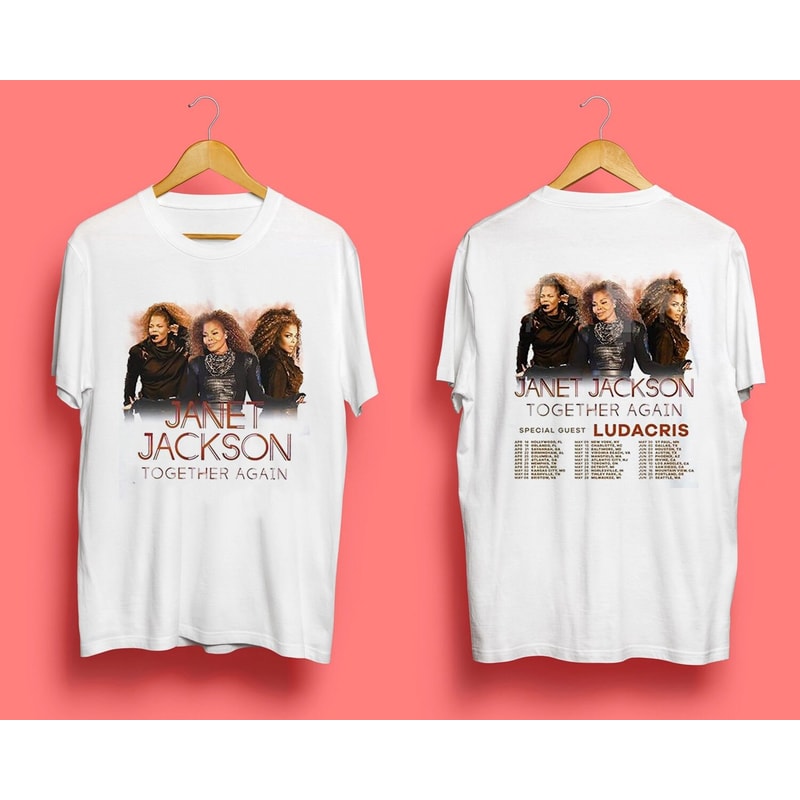 J@net Jckson Together Again Tour 2023 Shirt, Janet Jackson Shirt Fan Gifts, Janet Jackson 2023 Tour Shirt, Janet Jackson Vintage Shirt - 3.jpg