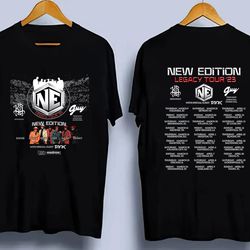 new edition legacy tour both side shirt,music tour 2