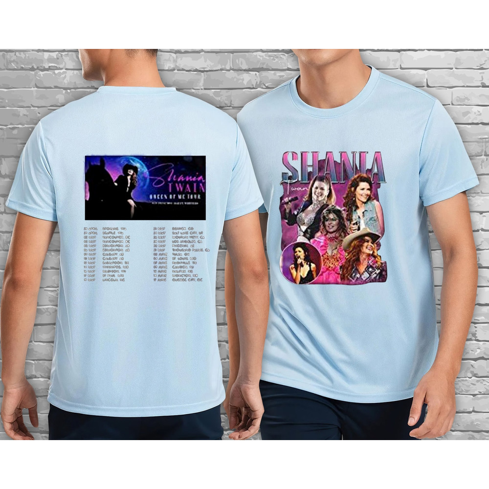 Shania Twain Shirt, Shania Twain Concert Tour 2023, Shania Twain Queen Of Me Tshirt, Shania Concert Shirt, Music Shirt Gift For Fans - 3.jpg