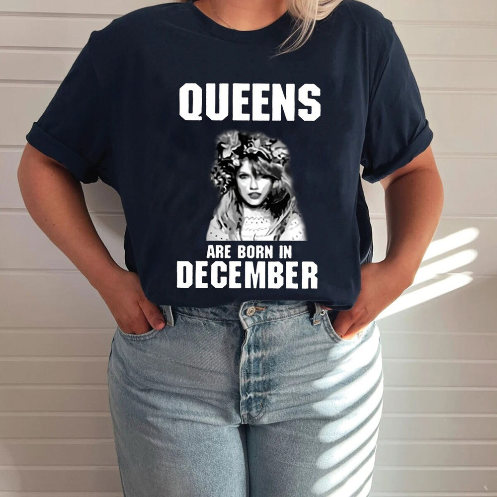 TS Queens Are Born In December Tshirt, Custom Tshirt, Taylor Swift December Tshirt, Custom Birthday Shirt, Swiftie Gift, Eras Tour Shirt - 1.jpg