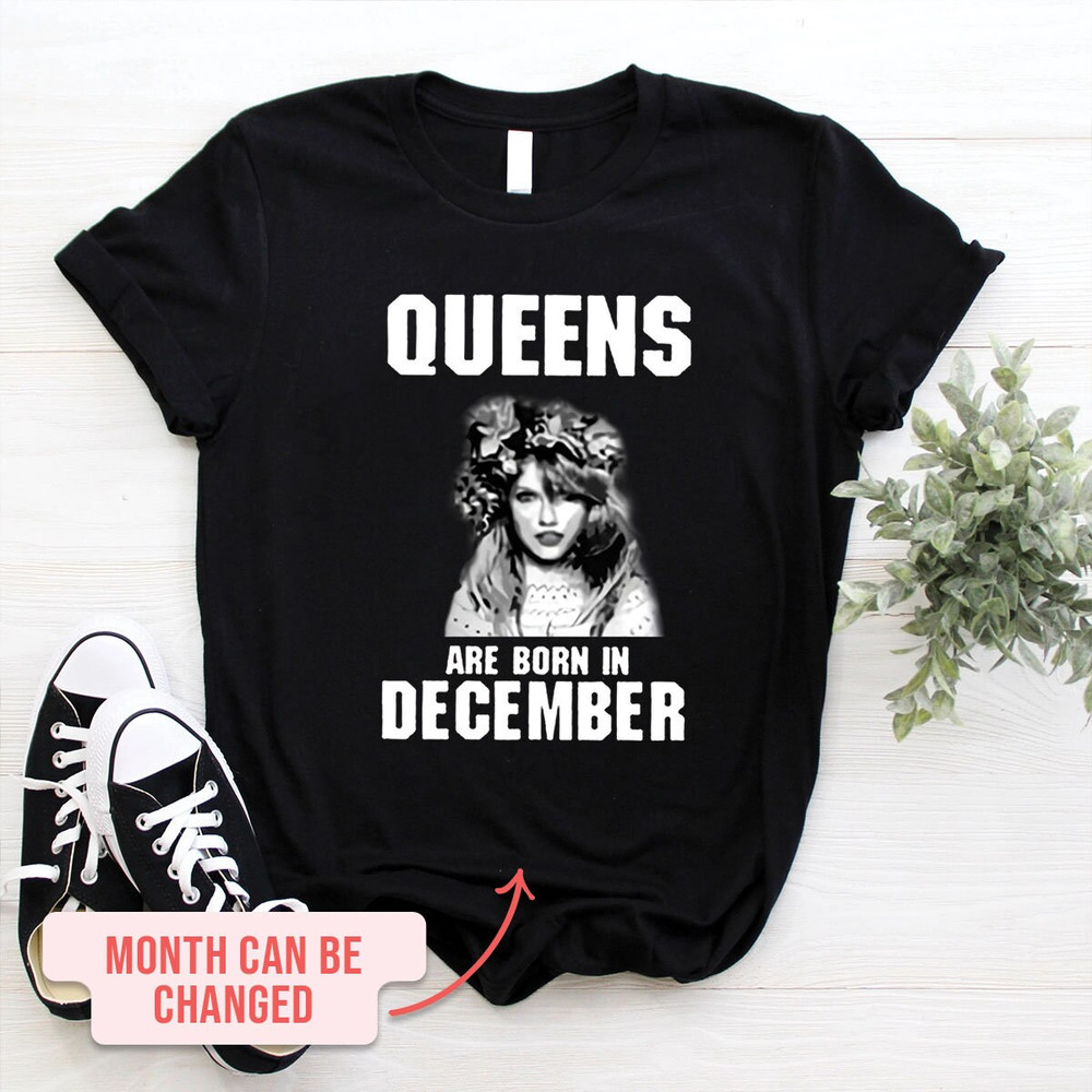 TS Queens Are Born In December Tshirt, Custom Tshirt, Taylor Swift December Tshirt, Custom Birthday Shirt, Swiftie Gift, Eras Tour Shirt - 2.jpg