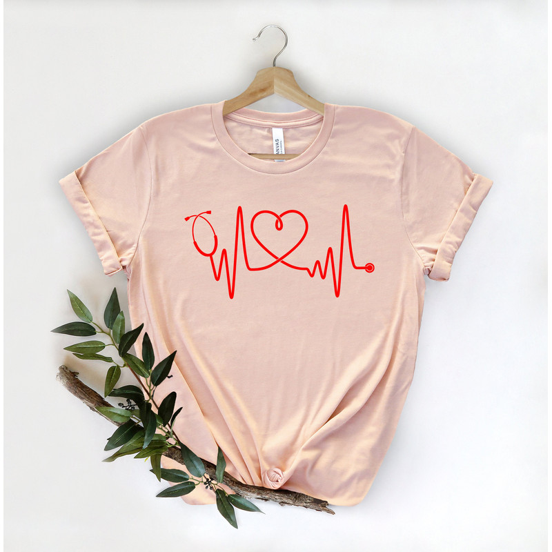 Heartbeat Shirt-Nurse T-shirt-Nurse Tees-Stethoscope Shirts -Nurse Appreciation Gift-Nurse Gift Idea-Nurses Week Gift-Nurselife Shirt,Doctor - 4.jpg