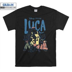 disney pixar luca group shot logo  t shirt hoodie hoody t-shirt tshirt s-m-l-xl-xxl-3xl-4xl-5xl oversized men women unis